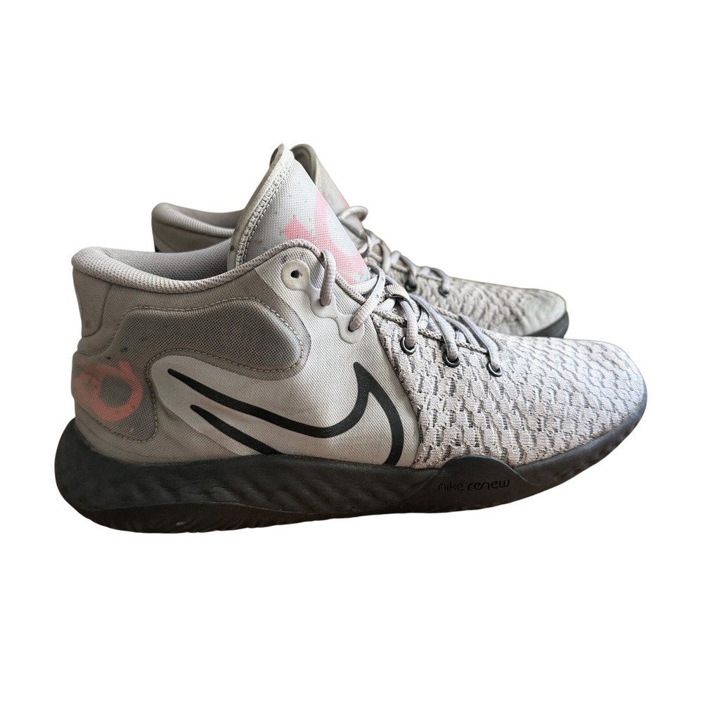 Nike KD Trey 5 IX Mens 13 Grey Black Pink Basketball Shoes CK2090-001 Mid Top